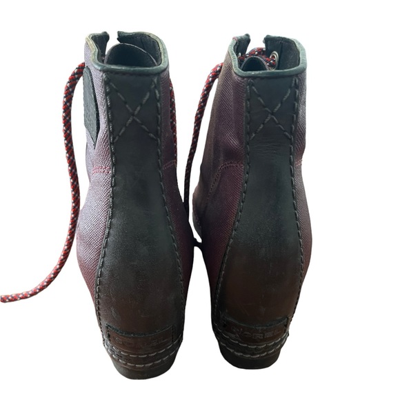 SOREL PDX Wedge Lace-Up Canvas Leather Waterproof Booties Boots 8 - Picture 5 of 12